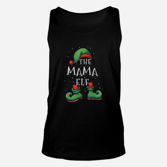 Mama Elf Funny Matching Family Christmas Unisex Tank Top - Seseable