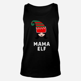 Mama Elf Matching Family Christmas Outfit For Pjs Unisex Tank Top - Seseable