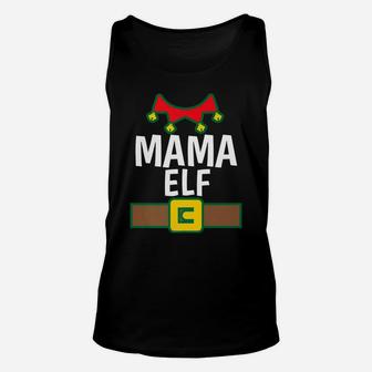 Mama Elf Matching Family Elf Costume Christmas Unisex Tank Top - Seseable