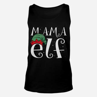 Mama Elf Moms Christmas Family Matching Unisex Tank Top - Seseable