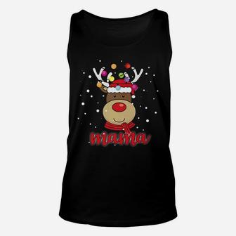 Mama Reindeer Matching Christmas Family Unisex Tank Top - Seseable