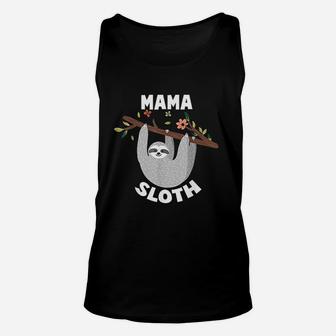 Mama Sloth Matching Family Vintage Mothers Day Unisex Tank Top - Seseable