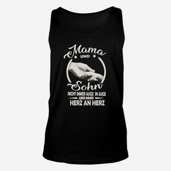 Mama und Sohn Herz an Herz Unisex TankTop, Liebevolles Design für Mütter - Seseable