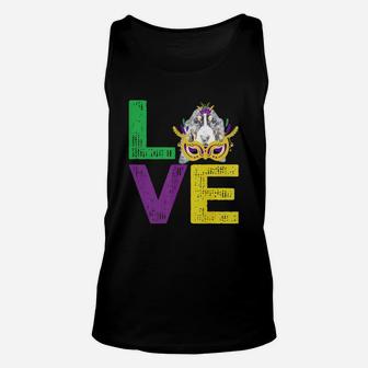 Mardi Gras Fat Tuesday Costume Love Basset Hound Funny Gift For Dog Lovers Unisex Tank Top - Seseable