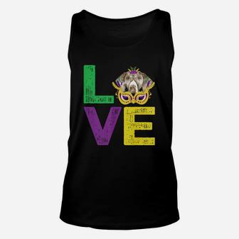 Mardi Gras Fat Tuesday Costume Love German Shorthair Pointer Funny Gift For Dog Lovers Unisex Tank Top - Seseable