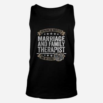 Marriage And Family Therapist Gift Profession Job Unisex Tank Top - Seseable