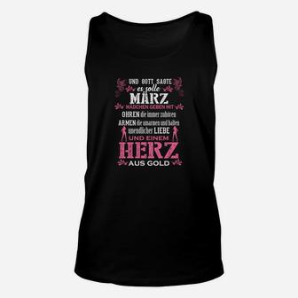 März Mädchen Einem Herz Aus Gold Tee TankTop - Seseable