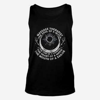 Massage Therapist Soul Of A With Mouth Of A Sailor Unisex Tank Top - Seseable