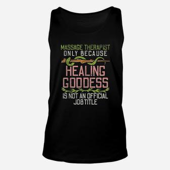 Massage Therapy Gifts Cute Massage Therapist Saying Unisex Tank Top - Seseable