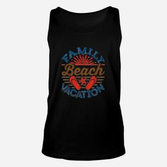 Matching Group Beach Trip Family Beach Vacation Unisex Tank Top - Seseable