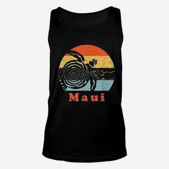 Maui Vintage Sea Turtle Unisex Tank Top - Seseable