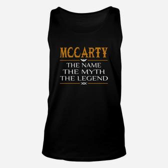 Mccarty Legend Name Mccarty Unisex Tank Top - Seseable