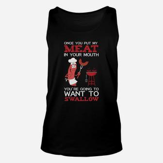 Meat In Your Mouth Bbq Tshirt T Unisex Tank Top - Seseable