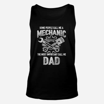 Mechanic Dad Tshirt Unisex Tank Top - Seseable