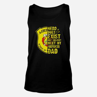 Meet My Airport Firefighter Dad Jobs Gifts Unisex Tank Top - Seseable