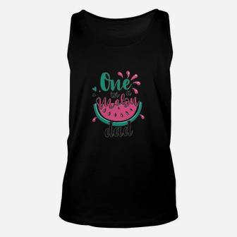 Melon Family Melon Birthday Girl Party One In A Melon Dad Mom Pink Birthday Summer Matching Unisex Tank Top - Seseable