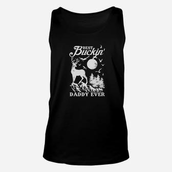 Mens Best Buckin Daddy Ever Deer Hunting Fathers Day Gift Premium Unisex Tank Top - Seseable