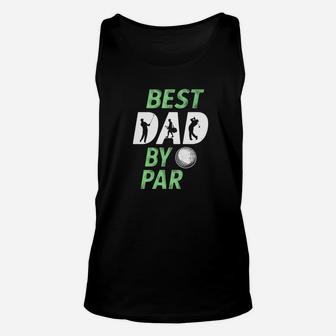 Mens Best Dad By Par Golf Pun Mens Golfing Fathers Day Gift Premium Unisex Tank Top - Seseable