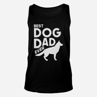 Mens Best Dog Dad Ever Funny German Shepherd Unisex Tank Top - Seseable