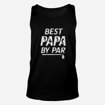 Mens Best Papa By Par Mens Golf Pun Fathers Day Funny Gift Premium Unisex Tank Top - Seseable