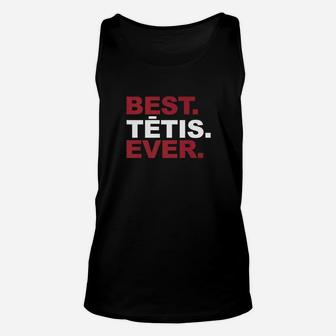 Mens Best Tetis Ever Shirt Proud Latvian Dad Fathers Day Gifts Premium Unisex Tank Top - Seseable
