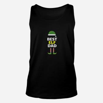Mens Christmas Elf Dad Daddy Matching Family Companion Unisex Tank Top - Seseable