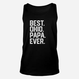 Mens Christmas Gift For Men Best Ohio Papa Ever Funny Dad Unisex Tank Top - Seseable