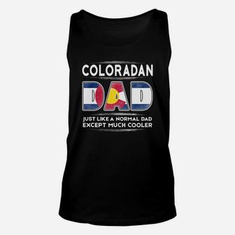 Mens Colorado Dad Is Cooler Promoted To Daddy Unisex Tank Top - Seseable