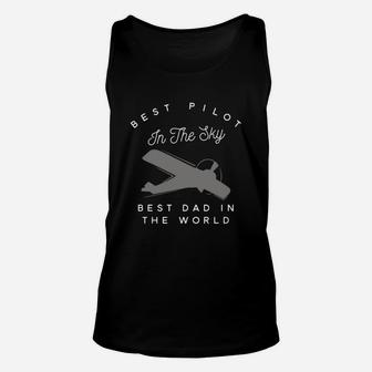 Mens Dad Father Airplane Pilot T Shirt Unisex Tank Top - Seseable