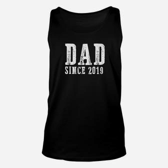 Mens Dad Since 2019 Fathers Day Gift Idea For 2019 Dad Premium Unisex Tank Top - Seseable