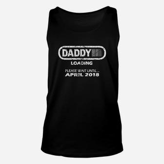 Mens Dad To Be April 2022 New Daddy Gift Loading Vintage Unisex Tank Top - Seseable
