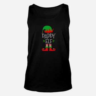 Mens Daddy Elf Matching Family Group Christmas Gifts Unisex Tank Top - Seseable