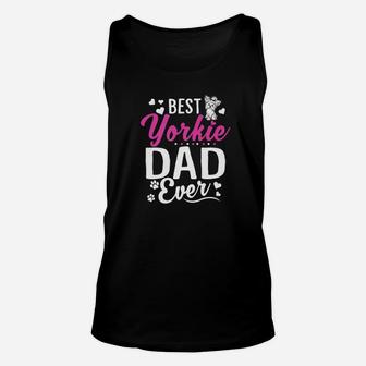 Mens Dog Lover Gift Best Yorkie Dad Ever Shirt Unisex Tank Top - Seseable