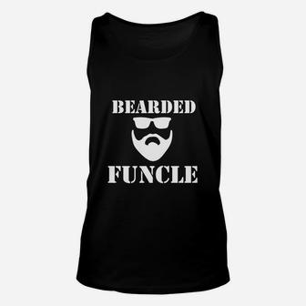 Mens Funcle T Shirt - Gift For Uncle - Bearded Funcle Shirt Unisex Tank Top - Seseable