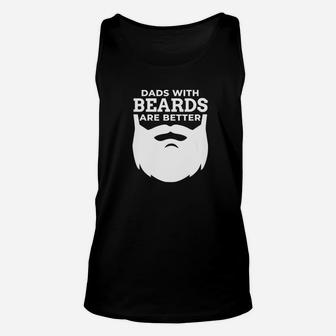 Mens Funny Beard Dad Gift For Bearded Dad Father Unisex Tank Top - Seseable