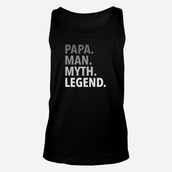 Mens Funny Fathers Day Gift For Dad Father Papa Man Myth Legend Premium Unisex Tank Top - Seseable
