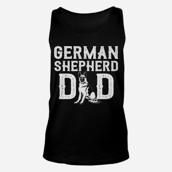 Mens Funny German Sherphed Dog Dad Gift For Dog Fathers Unisex Tank Top - Seseable