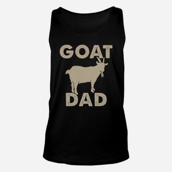 Mens Funny Goat Dad T-shirt Goat Apparel Unisex Tank Top - Seseable