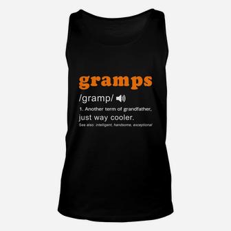 Mens Gramps Funny Definition Grandfather Unisex Tank Top - Seseable