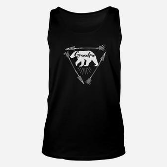 Mens Grandpa Bear Fathers Day Christmas Birthday Gift Unisex Tank Top - Seseable