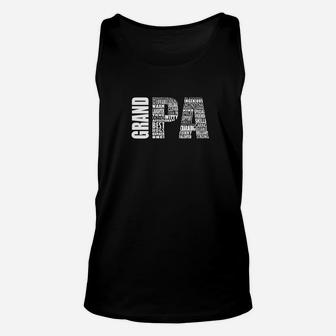 Mens Grandpa Gift Fathers Day Grand Pa Word Cloud Premium Unisex Tank Top - Seseable