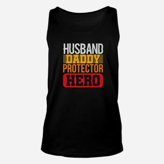 Mens Husband Daddy Protector Hero Unisex Tank Top - Seseable