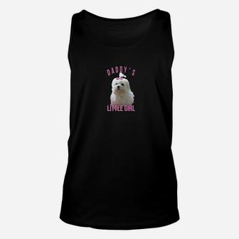 Mens Mens Maltese Dog Dads Love Daddys Girl Fathers Day Unisex Tank Top - Seseable