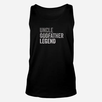 Mens Mens Uncle Godfather Legend Funny Gift For A Favorite Uncle Premium Unisex Tank Top - Seseable