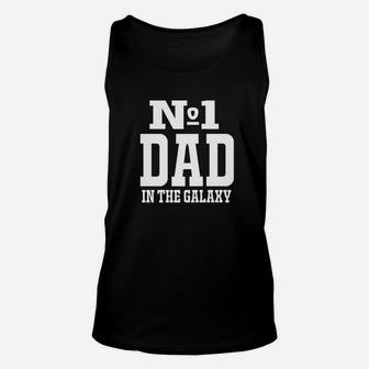 Mens No 1 Dad In The Galaxy Best Gift For Dad Fathers Gift Premium Unisex Tank Top - Seseable