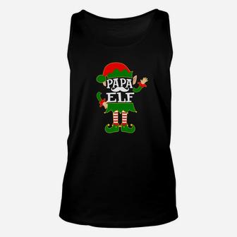 Mens Papa Elf Costume Christmas Holiday Matching Family Unisex Tank Top - Seseable