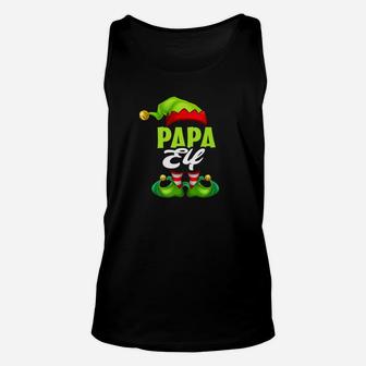 Mens Papa Elf Funny Merry Christmas Costume Gif Unisex Tank Top - Seseable