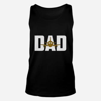 Mens Pilot Dad Airplane Couple Family Father Matching T Shir Unisex Tank Top - Seseable