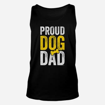 Mens Proud Dog Dad Funny Dog Lover Fathers Day Unisex Tank Top - Seseable
