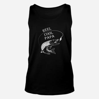 Mens Reel Cool Papa Dads Grandpas Fathers Day Gif Premium Unisex Tank Top - Seseable